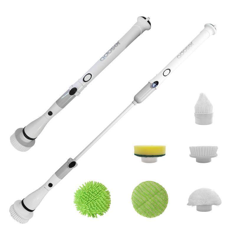 长柄电动刷清洁用品厨房清洁刷工业刷圆毛刷吸头刷头