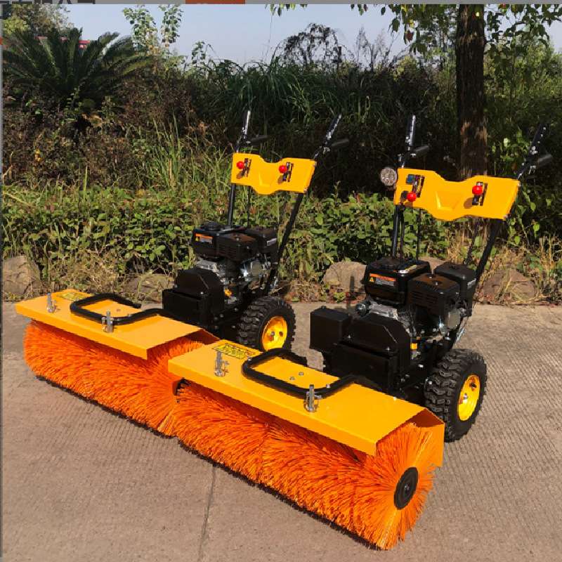 手推式小型扫雪机除雪机车间工业粉尘扫地机全齿轮大马力扫雪机