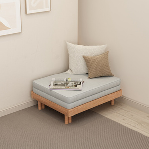 新品全实木沙发床橡木约抽拉伸缩床小户型榻榻米单人床1米折叠
