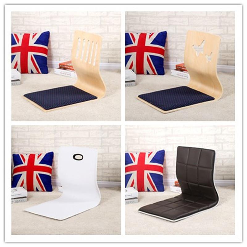 日韩榻榻米椅子实木和室椅床上靠背椅子无腿椅宿舍懒人椅飘窗座椅