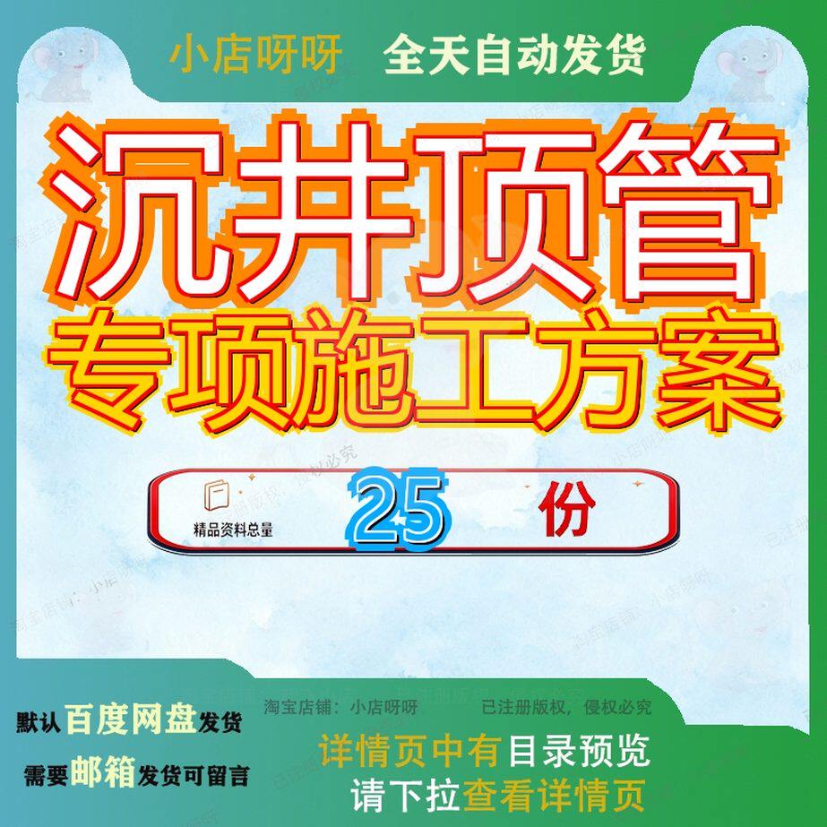 沉井顶管专项施工方案雨污管网某路东西延建设项目井及工程管道