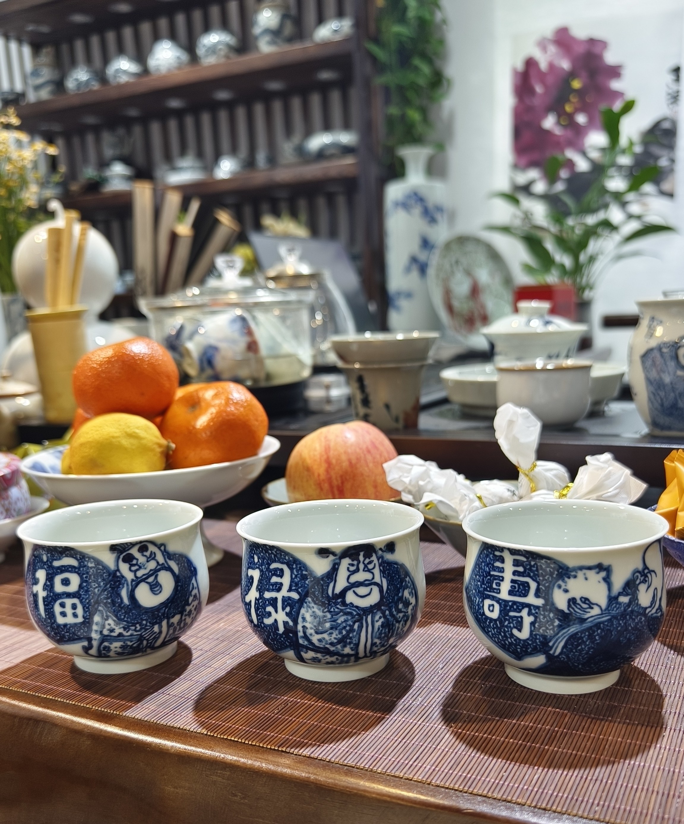 预订郭建国老师原创作品主人杯景德镇茶杯茶具陶瓷青花手绘品茗杯