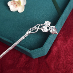 沉香如屑杨紫同款高定可盘发簪子女复古风发钗加长民族风汉服配饰