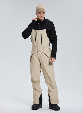 雪速 专业3L滑雪背带裤防水锁温透气「624」STAROFFtex面料