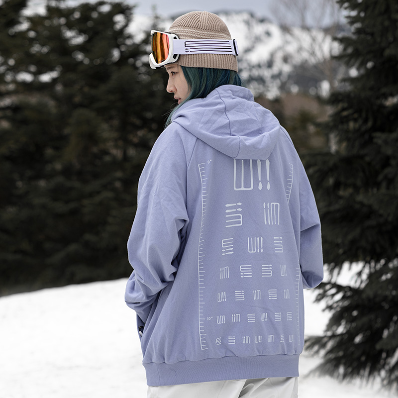 雪速XNOW男女防潑水滑雪衛衣