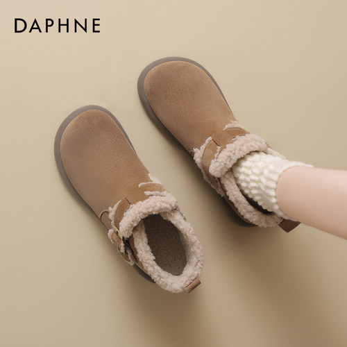 加绒勃肯雪地靴女款加绒短靴