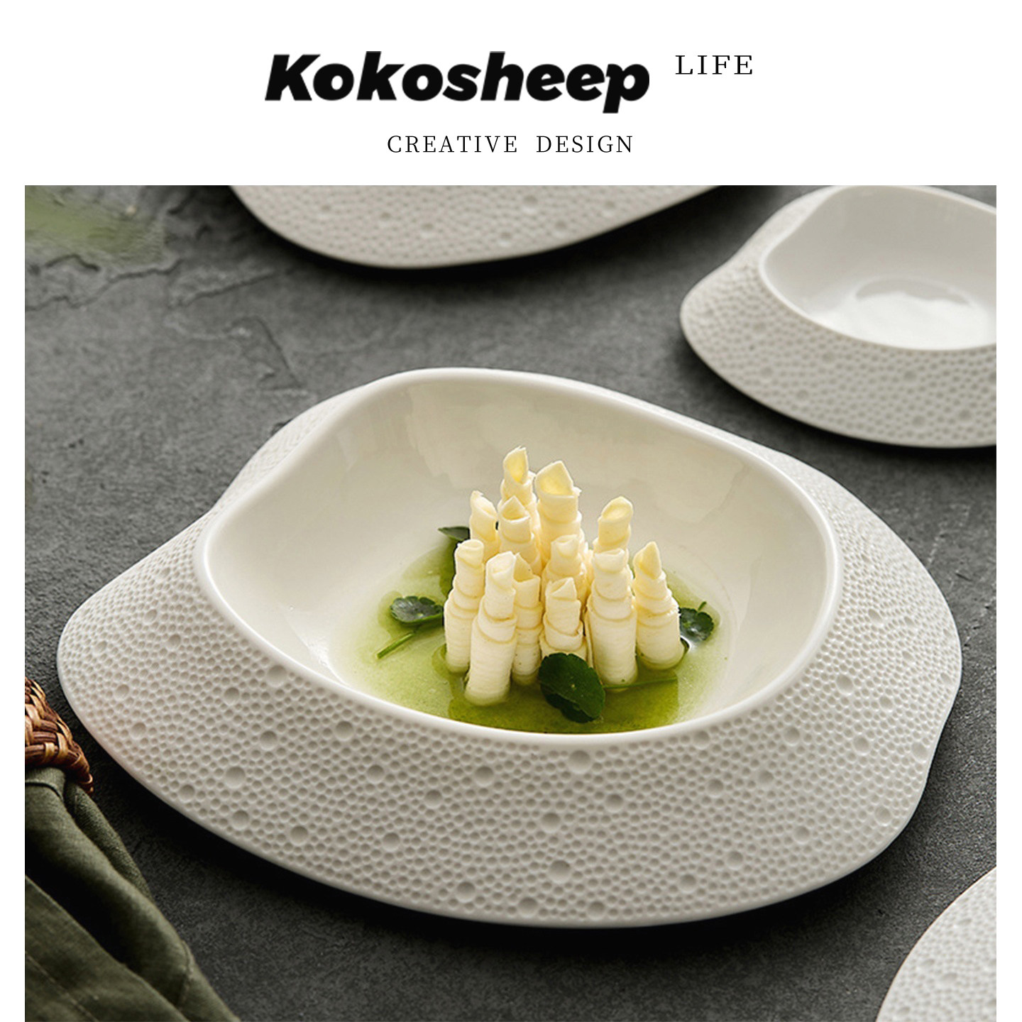KoKosheep碗酒店后厨陶瓷餐具家用高级感小众 | 匪臼