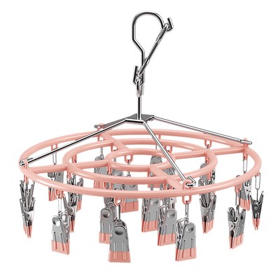 晾衣架多夹c子晒袜子神器家用夹凉内衣内裤功能婴儿晾晒不锈