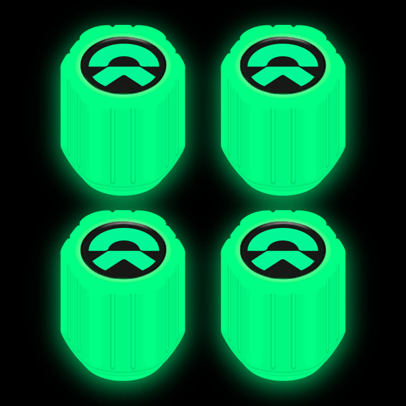 适用蔚来夜光气门嘴ET5 ET7 ES6 ES8 EC6ES7轮胎发光气嘴帽改装饰