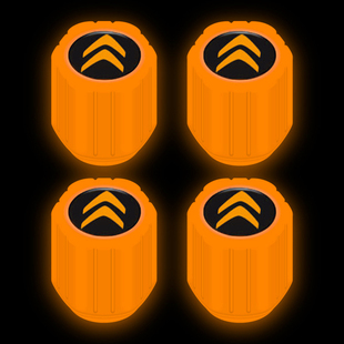 雪铁龙夜光气门嘴天逸C5爱丽舍C2C6C3L 饰 C4L汽车轮胎气嘴帽改装