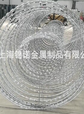 供应焊接刀片h刺网 不锈钢刀片刺网 刀片刺绳刺网