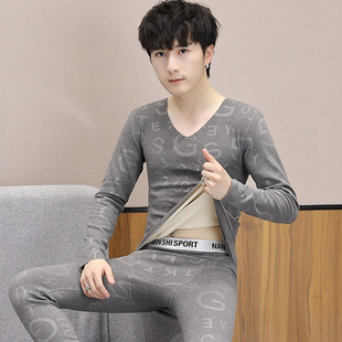 秋裤 保暖内衣套装 双面德绒青少年大童学生秋衣裤 线衣线裤 男秋冬季