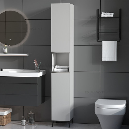 铝合金浴室边柜马桶侧边柜卫生间防水储物柜墙边夹缝柜窄柜落地柜