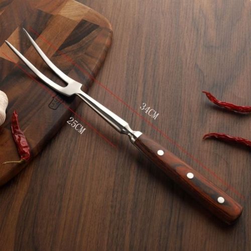 不锈钢大号烧烤叉子烤肉叉牛排叉猪肉叉铁板烧叉大二齿叉煮肉叉子