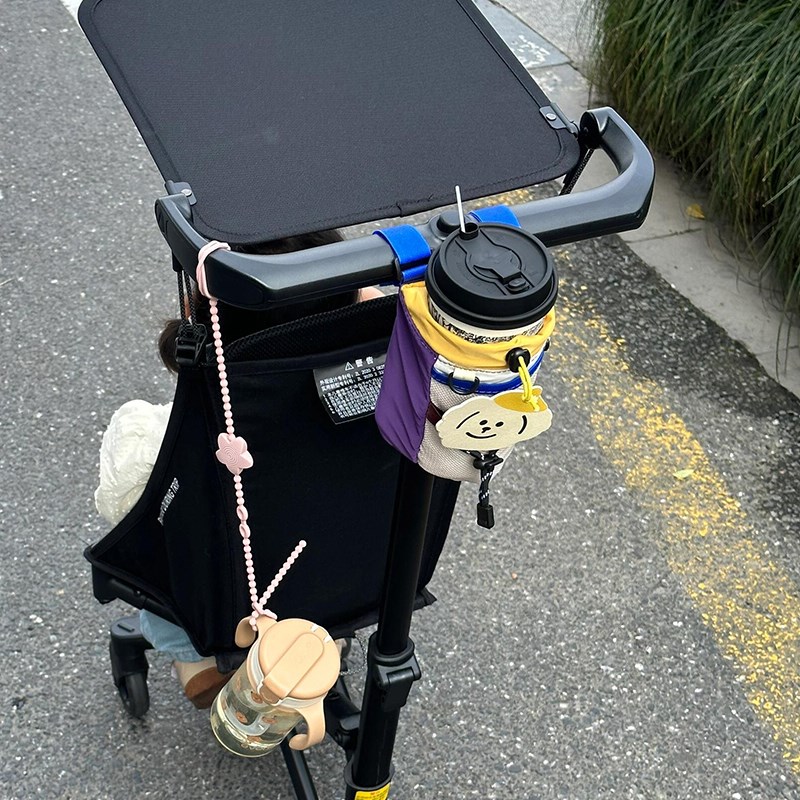 婴儿车挂包收纳挂袋m遛娃神器专用推车置物袋多功能水杯袋奶茶兜