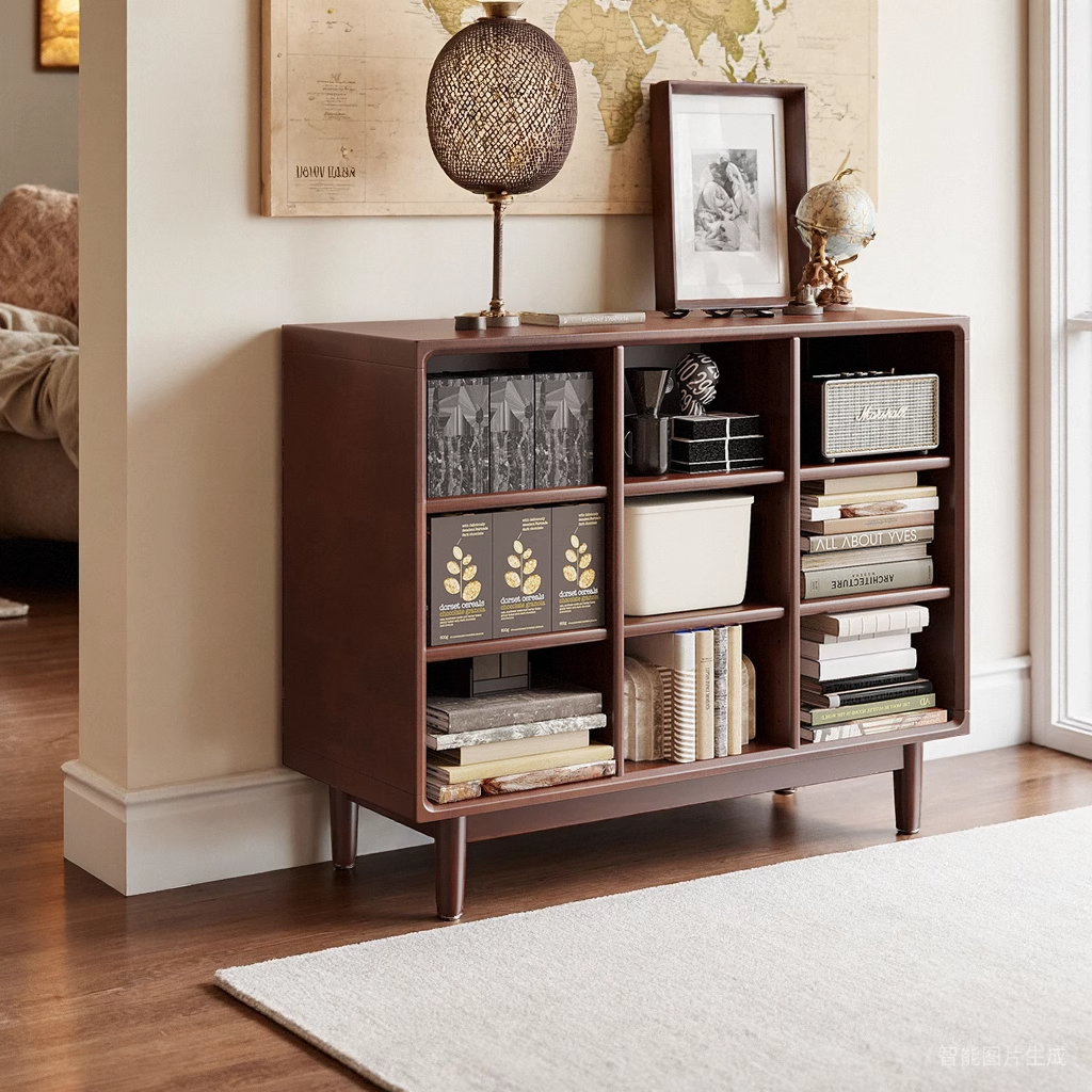 实木书架置物架落地靠墙组合格子柜客厅幼儿 园储物收纳矮柜家用,住宅家具,书架,淘宝优惠券,粉丝福利购,淘宝优惠卷