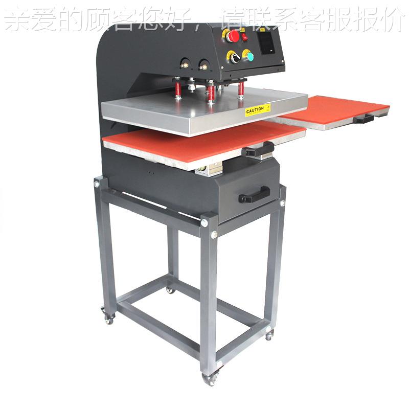 厂家直动 下滑式气双工位烫画机刻供膜压DC-XH406烫机烫印机热转