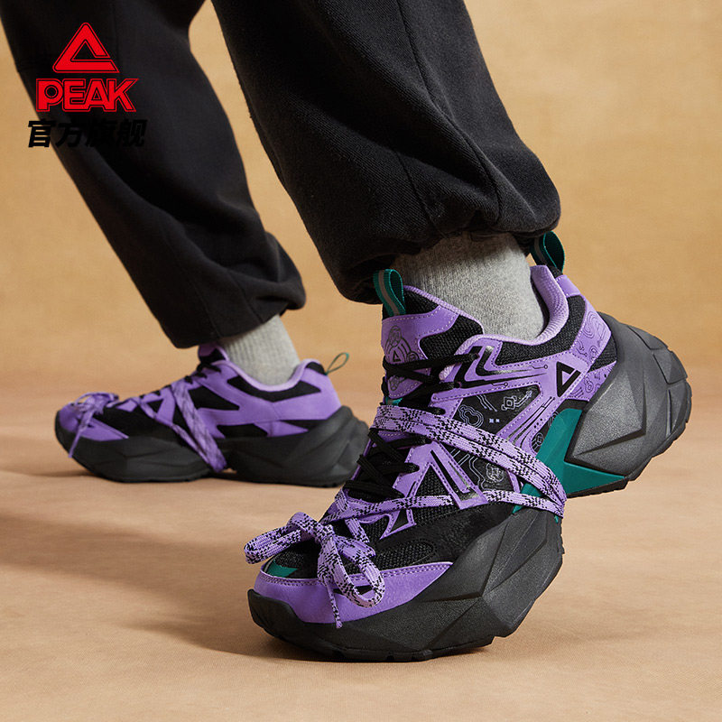 匹克态极国创-顺风顺水钻石鞋运动鞋男鞋2026春季新款百搭老爹鞋