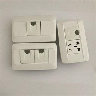 118型75系列120墙p壁插座开关面板老式家用开关10A250V两开单控