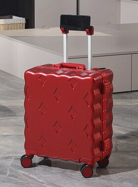 红色行李箱结婚陪嫁箱小18寸皮箱一对新娘用密码拉杆箱X20寸旅行