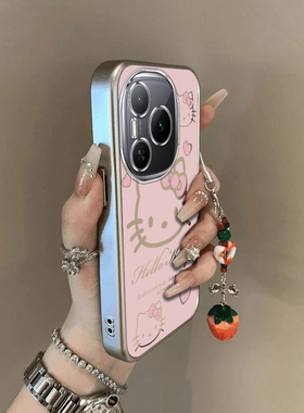 适用荣耀Power手机壳华为HONORPower粉色KT猫保护套HONOR新款硅胶P0wer全包防摔专用外壳H0N0RP0wer男女Pover