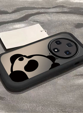 趴地熊猫oppoa3pro/a2x/a1手机壳a58x新款a93s泡芙壳opopa96硅胶A575G卡通a11x防摔a32全包72男a36女a9/8情侣