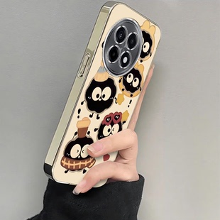 适用一加Ace5手机壳1加Aec5Pro硅胶保护套OPPO新款A5镜头全包防摔外壳0PP0五1+AC5Pr0十Por男女带帽煤球