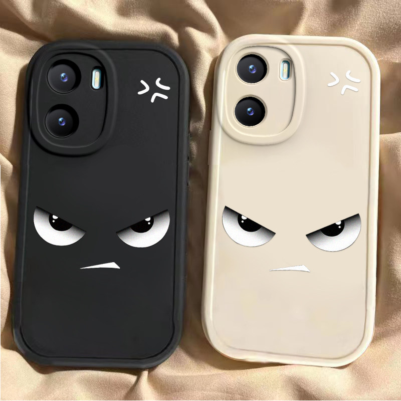 凶凶表情vivoy35手机壳新款Y100i可爱y53s硅胶套vovoy52s全包y31s标准版防摔y33s男y32t卡通y30g潮y11女+情侣