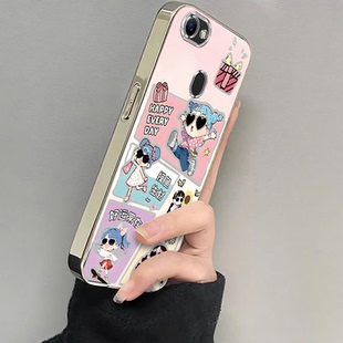 适用OPPOA79手机壳好运女孩A73网红全包边oppoa73防摔女款卡通opp0pp0ppoA硅胶新款磨砂oppa79可爱软外壳潮