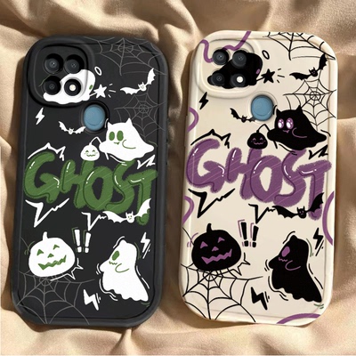 英文幽灵适用于oppoa35手机壳PEFM00新款硅胶OPPO男女可爱保护套opp0A35网红卡通防摔全包边oppa超薄情侣软壳