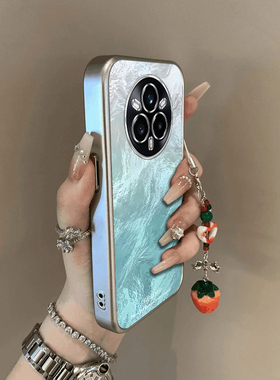 适用真我14Pro+手机壳realme14Pr0十RMX5050冰川蓝保护套OPPO加Por硅胶全包防摔高级感OPPORealme男女