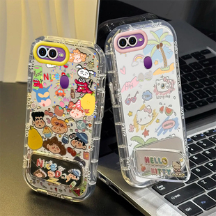 适用OPPOA7X手机壳OPPO新款A7x保护套椰树凯蒂猫带支架OPPA硅胶OPP0PP0PPO全包PPOA防摔OPOPA外壳OPPOAX男女