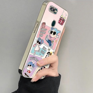 适用OPPOA7手机壳好运女孩A7n新款高颜值oppoa7x防摔男女卡通opp0pp0ppoA可爱全包边网红OPA7X保护套硅胶软