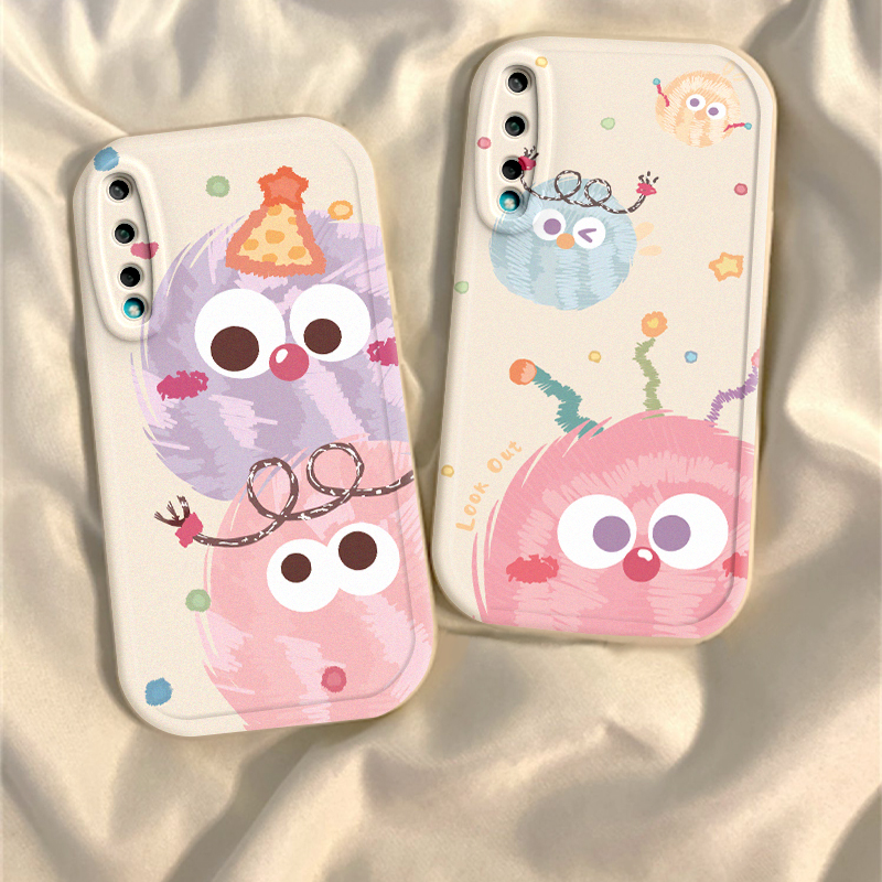 彩色煤球荣耀play3手机壳7T新款华为HonorPlay5/6Tpro可爱paly5t全包防摔硅胶套plat8t/4tpro女8X9男8C情侣潮