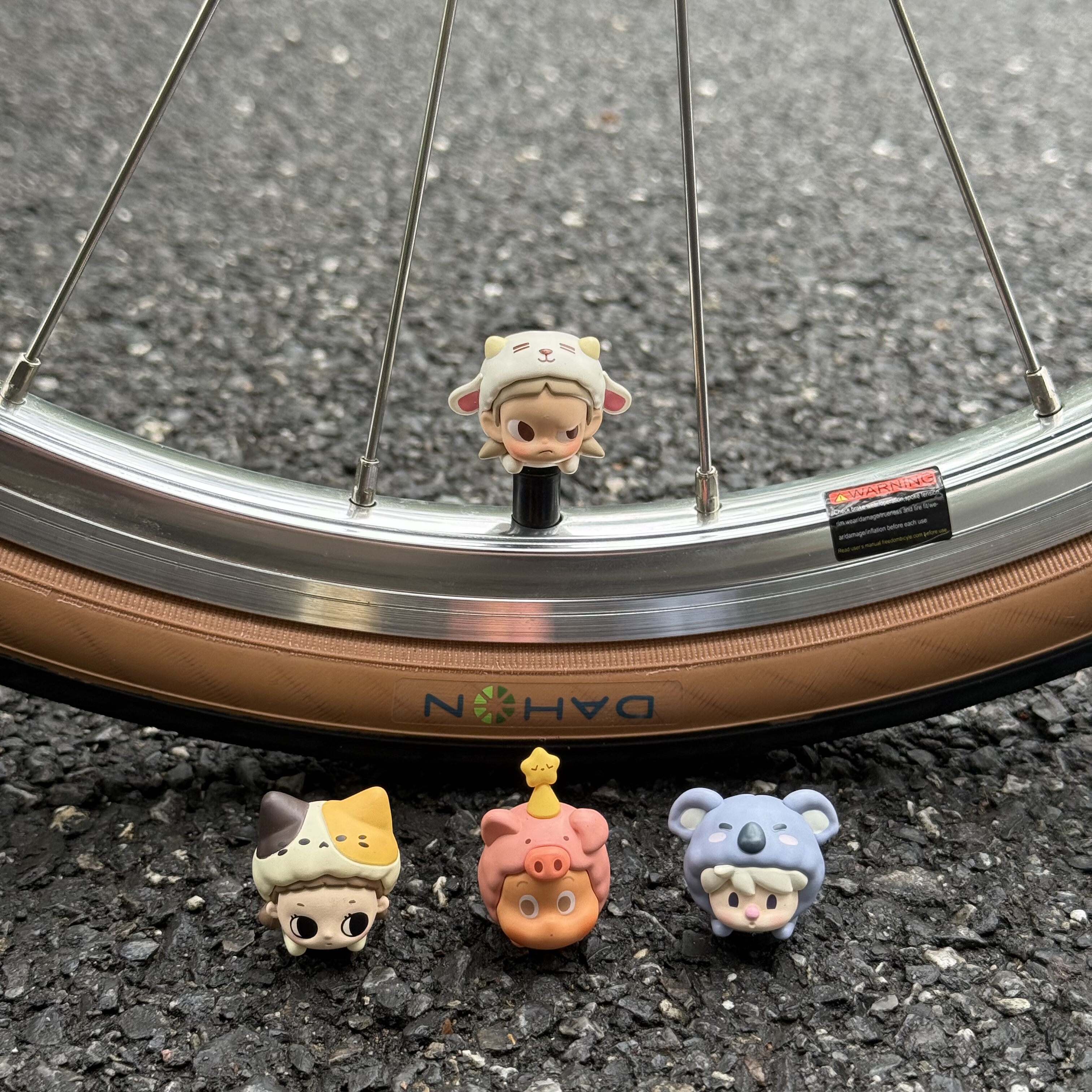 自行车可爱气嘴帽泡泡山地车通用公路车可爱装饰儿童折叠车气门盖