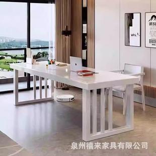 北欧实木办公桌电脑台式 简易书桌写字台简约现代学习桌家用松木桌