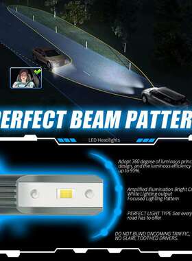 外贸跨境款V18汽车led大灯泡3570灯珠H4H7H119005超亮前照明灯