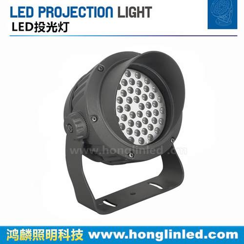 LED54W射灯厂家直销大功率投光灯投射灯dmx512防水户外圆形七彩灯