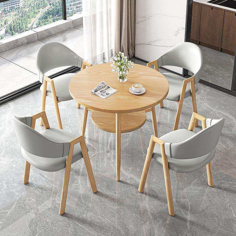 阳台休闲茶桌椅组合双层小圆桌茶几咖啡店现代简约休息区洽谈桌子,电子元器件市场,其它元器件,淘宝优惠券,粉丝福利购,淘宝优惠卷