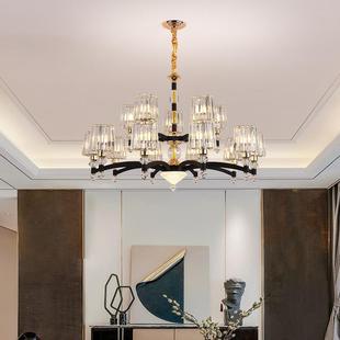 2055水晶吊灯奢华大气客厅灯卧室餐厅灯复式 网红水晶灯 楼吊灯新款