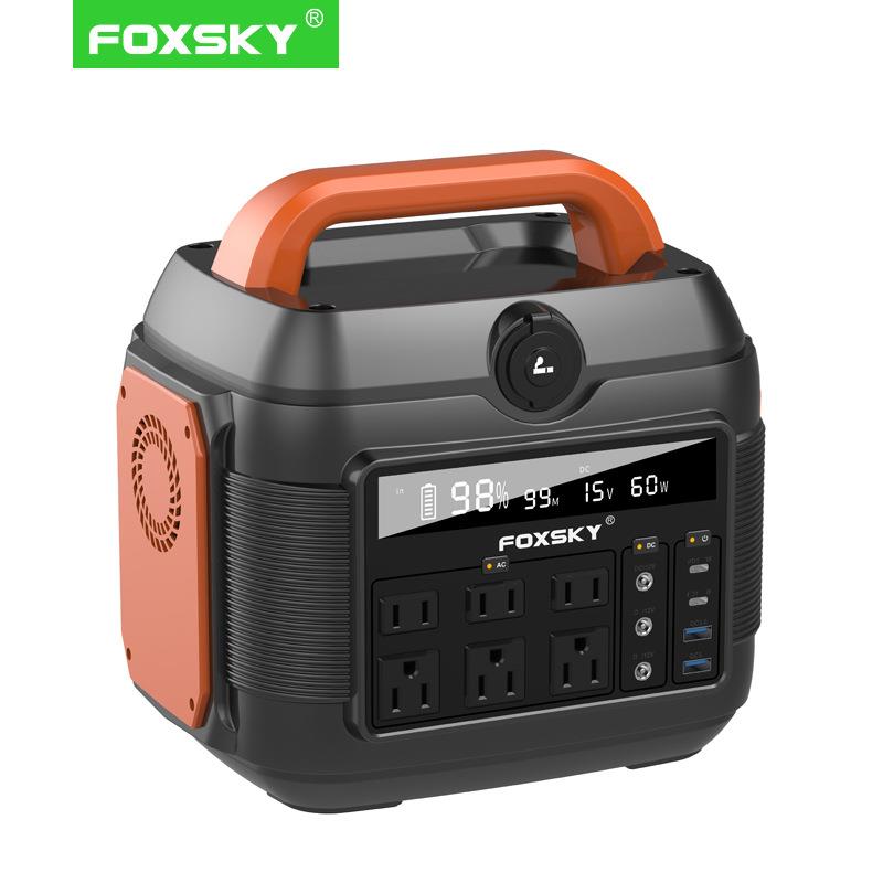 便携式户外储能电源600W数码显示屏110V/220V应急电源PD100W输入