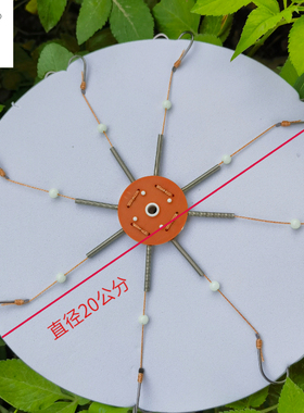 鸬饵牌加长线弹簧款鲢鳙专用钩抛竿海杆翻板钩新款爆炸钩钓鲢鳙钩