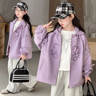 女童外套春装2026新款初春冲锋衣二棉外套早春轻薄夹克春款外套