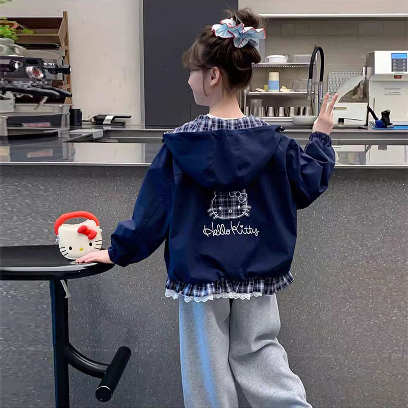 女童外套春装2026新款初春夹棉外套二棉外套早春轻薄夹棉薄棉外套