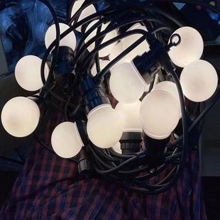 户外帐篷灯g50灯串彩灯串露营灯泡串防水节日装 饰氛围灯圣诞灯串