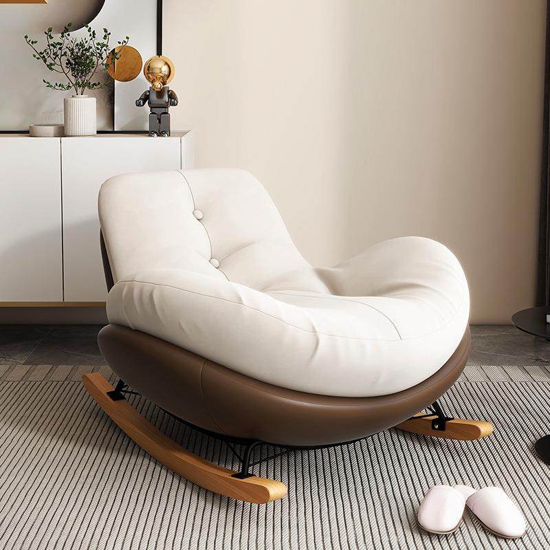 S家用休闲椅懒人沙发单人卧室蜗牛摇摇企鹅摇椅大人躺椅阳台