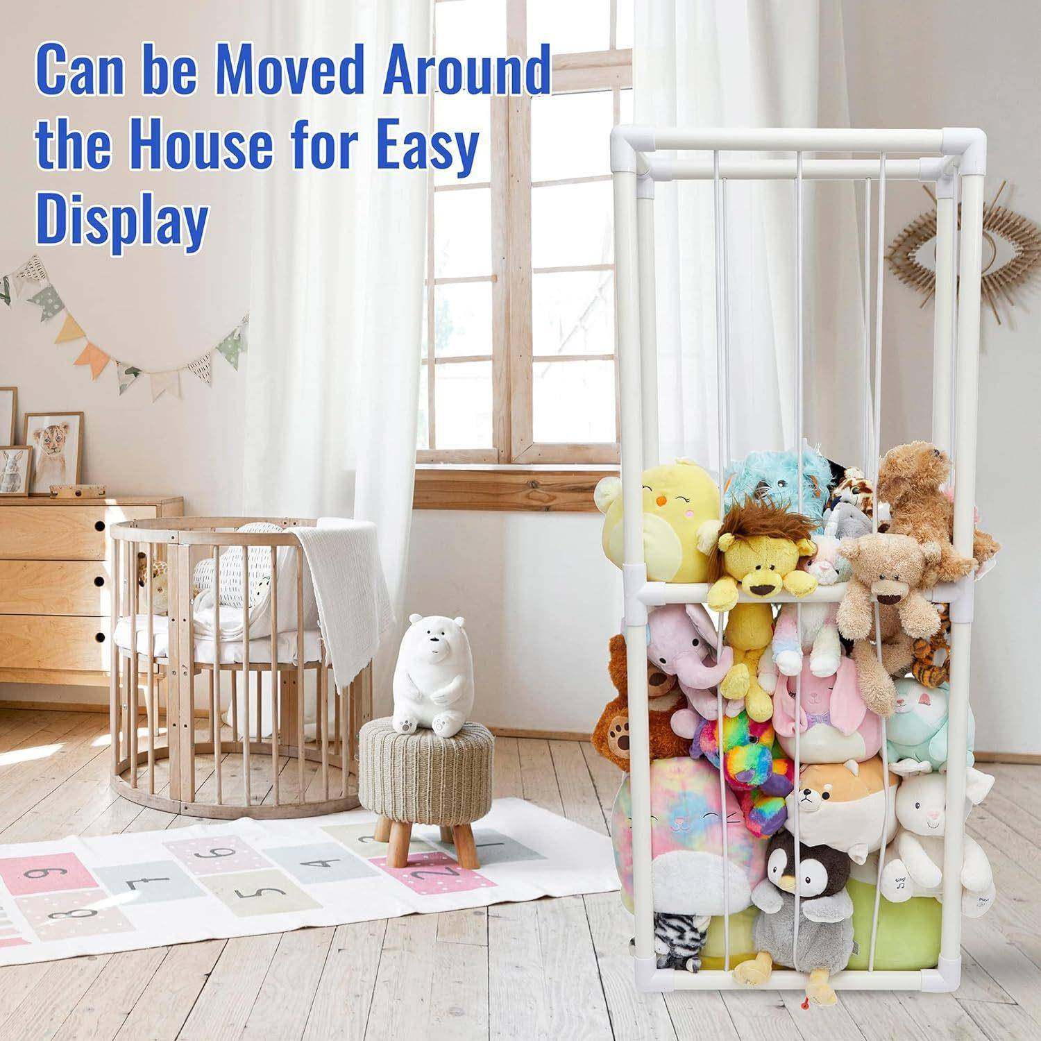 填充动物储物架创意儿童毛绒玩偶收纳房间收纳架装饰(白色大号),家装灯饰光源,其它灯具灯饰,淘宝优惠券,粉丝福利购,淘宝优惠卷