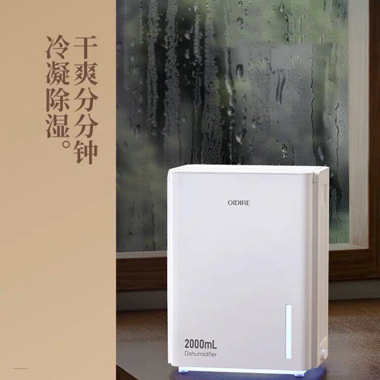 偶点除湿机家用室内吸湿器回南天小型地下室吸潮抽湿机神器