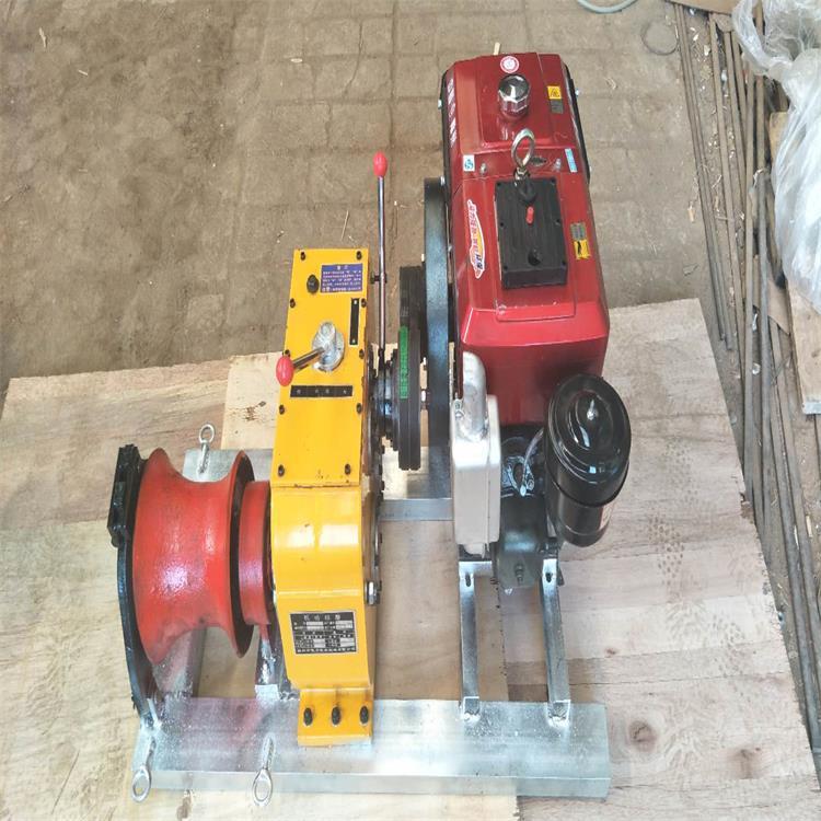 柴油机动绞磨8吨卷扬机5t汽油绞磨机新款绞磨机3吨手扶绞磨机