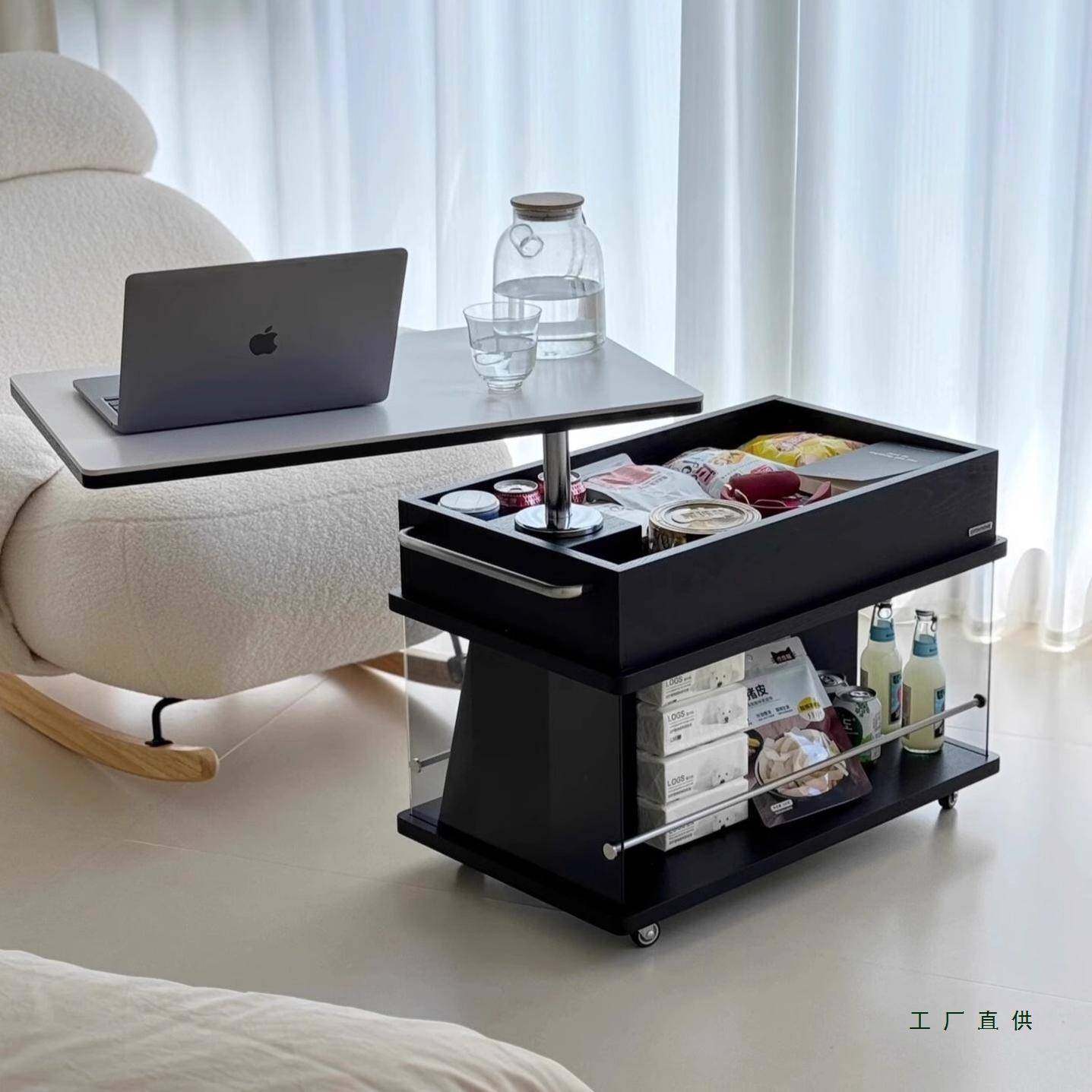 轻奢实木可升降茶几客厅家用小户型阳台茶台桌现代简约移动边柜,金属材料及制品,金属加工件/五金加工件,淘宝优惠券,粉丝福利购,淘宝优惠卷